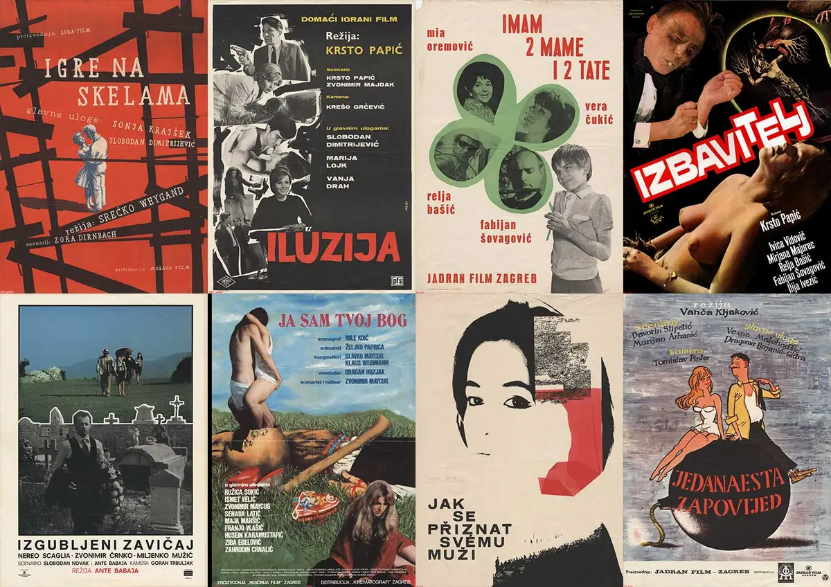Jadran Film classics poster collage