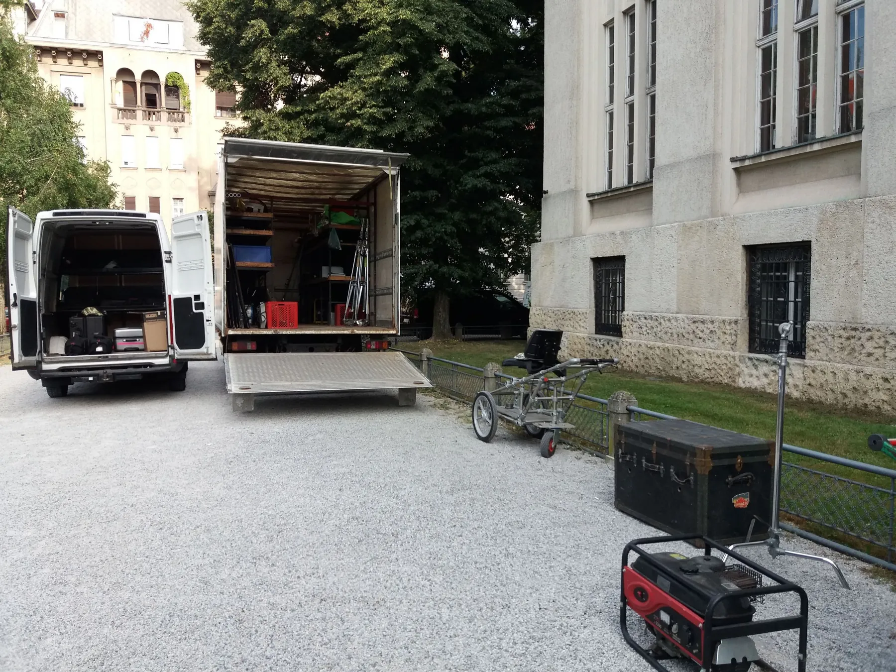 Jadran Film production truck on location